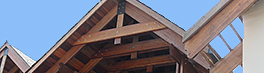 exposed timber roof trusses